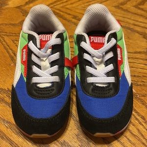 Puma multi color toddler sneaker size 8c